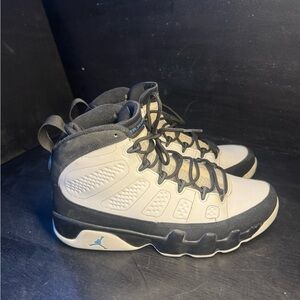 Black and Cream High-Top Sneakers